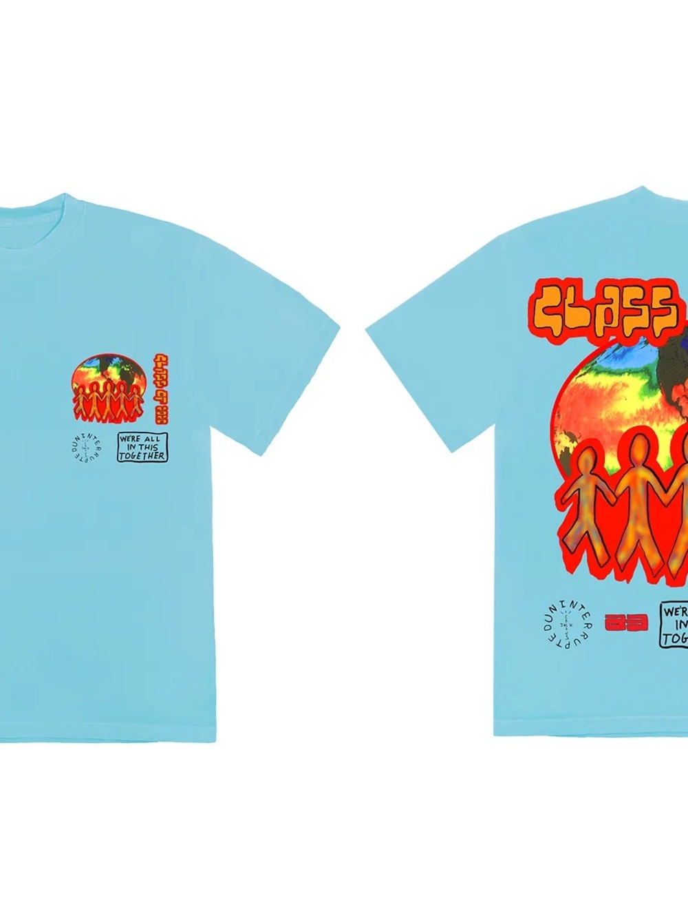 Blue 'We're All in This Together' Graphic Cactus Jack 2020 Tee